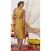 Buy Multi Crush Silk Party Wear Salwar Suit Plus Size - 216124