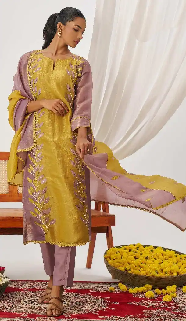 Multi Crush Silk Party Wear Salwar Suit – 216124