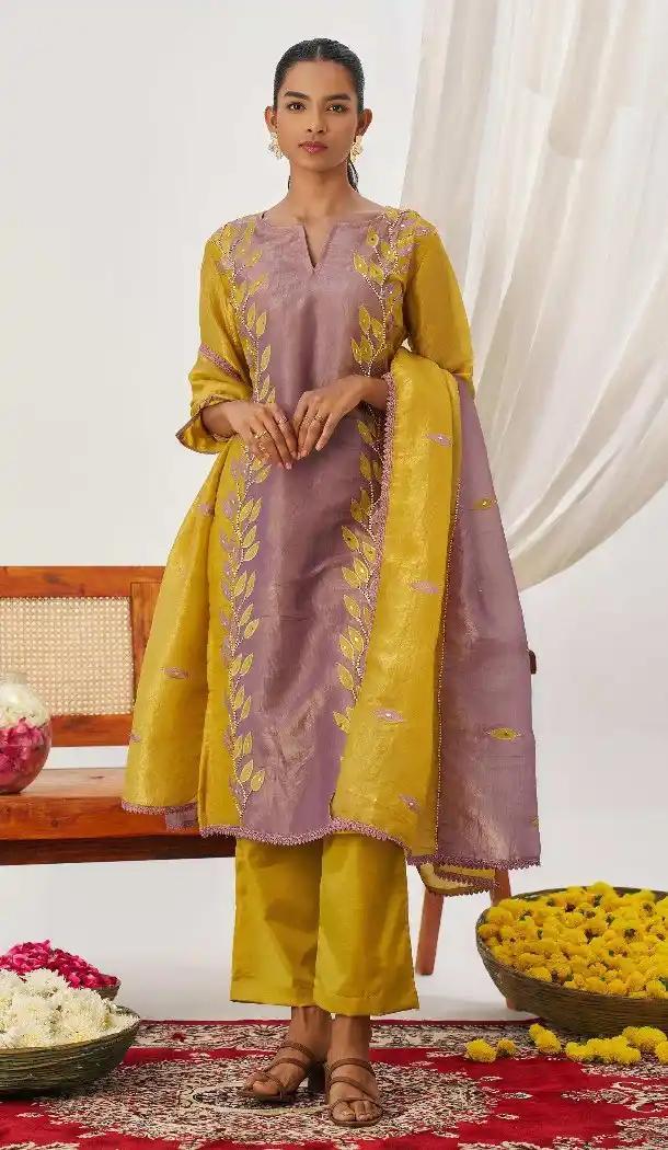 Fancy Multi Crush Silk Party Wear Salwar Suit – 216125