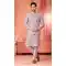 Men’s Lavender Banarasi Silk Kurta Pajama – 216411