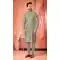 Sage Green Banarasi Silk Kurta Pajama for Men – 216419