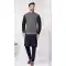 Men Kurta Pajama Navy Blue Banarasi Silk – 216429