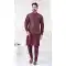 Wine Banarasi Silk Kurta Pajama for Men – 216432