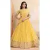 Shop Yellow Plus Size Lehenga Choli Embroidered - 216373