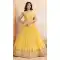 Yellow Embroidered Lehenga Choli in Star Georgette – 216373