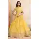 Yellow Embroidered Lehenga Choli in Star Georgette – 216373