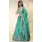 Organza Blue Floral Embroidered Lehenga Choli – 216672