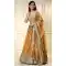 Orange Floral Embroidered Organza Lehenga Choli – 216674