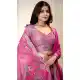 Pink Floral Organza Lehenga Choli with Embroidery – 216675
