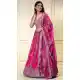 Pink Floral Organza Lehenga Choli with Embroidery – 216675
