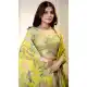 Yellow Floral Print Organza Lehenga Choli – 216677