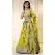 Yellow Floral Print Organza Lehenga Choli – 216677
