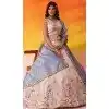 Buy Beige Tissue Designer Lehenga Choli in Plus Size - 216692