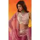 Embroidered Beige Tissue Designer Lehenga Choli – 216693
