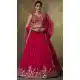 Designer Pink Georgette Lehenga Choli with Embroidery – 216699