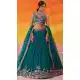 Georgette Teal Blue Designer Lehenga Choli Embroidered – 216700