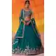 Georgette Teal Blue Designer Lehenga Choli Embroidered – 216700