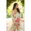 Buy Premium Chinon Embroidered Palazzo Suit in Plus Size - 216737