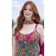 Pink Chinon Silk Embroidered Palazzo Suit – 216757