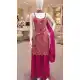 Pink Chinon Silk Embroidered Palazzo Suit – 216757