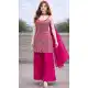 Pink Chinon Silk Embroidered Palazzo Suit – 216757