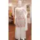 White Chinon Silk Palazzo Suit with Embroidery – 216758