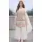 White Chinon Silk Palazzo Suit with Embroidery – 216758