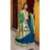 Buy Navy Blue Paithani Silk Lehenga Choli in Plus Size - 216800