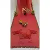 Buy Coral Pink Fendy Silk Saree with Diamond Work in Plus Size - 216896