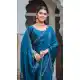 Fendy Silk Saree Teal Blue with Diamond Work – 216898