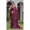 Wine Diamond Work Saree in Fendy Silk – 216899