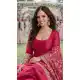 Pink Anarkali Suit in Real Silk with Embroidery – 216997