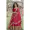 Pink Anarkali Suit in Real Silk with Embroidery – 216997