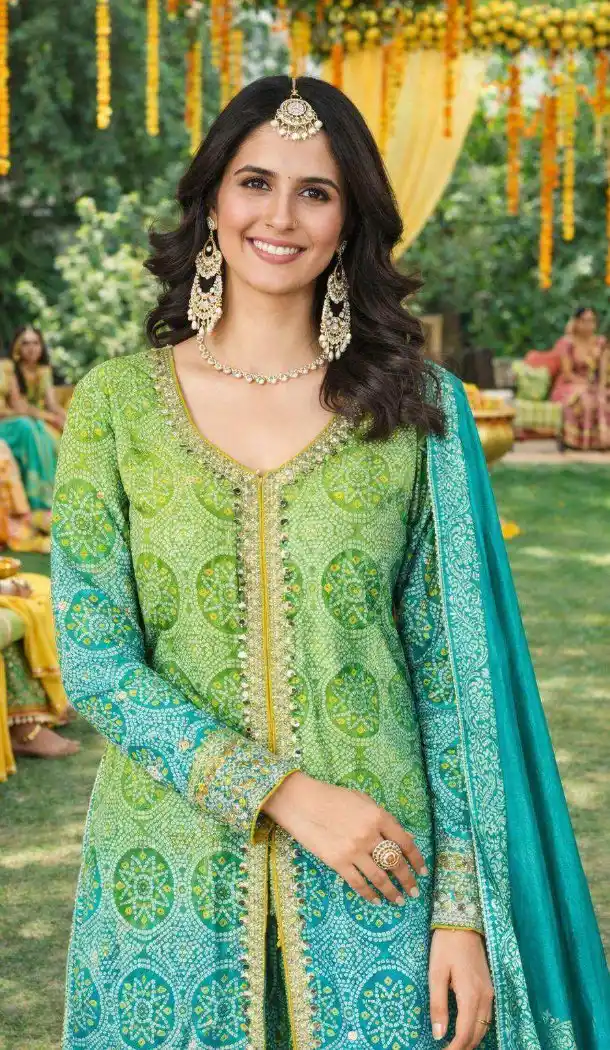 Multi Salwar Suit with Chinon Silk Embroidered Design – 217063