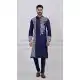Navy Blue Embroidered Viscose Kurta Pajama – 216954
