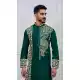 Green Kurta Pajama with Viscose Embroidery – 216957