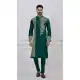 Green Kurta Pajama with Viscose Embroidery – 216957