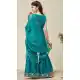 Blue Embroidered Silk Blend Salwar Suit for Girls - 216998