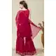 Girls Pink Silk Blend Party Wear Salwar Suit - 216999