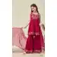 Girls Pink Silk Blend Party Wear Salwar Suit - 216999