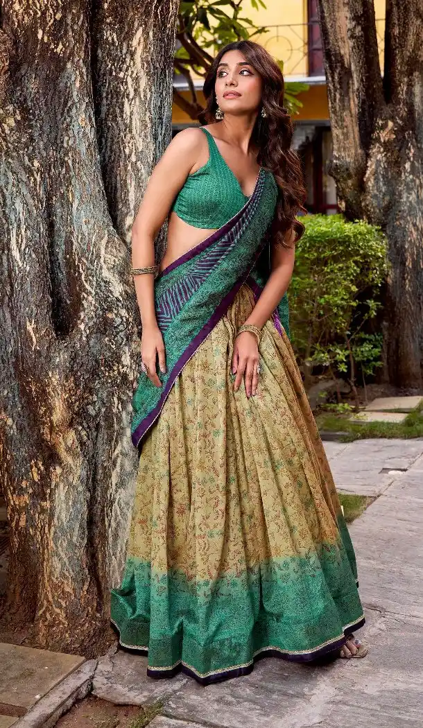Women Multi Printed Work Lehenga Choli - 217082