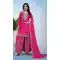 Pink Chinon Palazzo Suit with Embroidery Work for Women - 217146