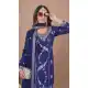 Blue Palazzo Suit with Sequence Work for Women - 217148
