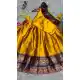 Yellow Lichi Silk Lehenga Choli for Girls with Jacquard Work - 217283