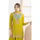 Women Yellow Party Wear Chinon Salwar Suit - 217226