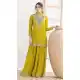 Women Yellow Party Wear Chinon Salwar Suit - 217226