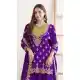 Women Purple Chinon Party Wear Salwar Suit - 217228