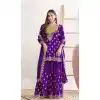 Shop Purple Chinon Plus Size Party Wear Salwar Suit - 217228