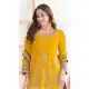 Yellow Chinon Salwar Suit for Women - 217240