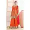 Women Orange Party Wear Chinon Salwar Suit - 217241